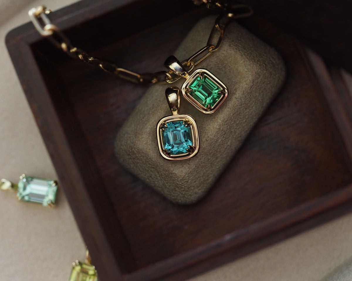 Juno Natural Tourmaline Pendant