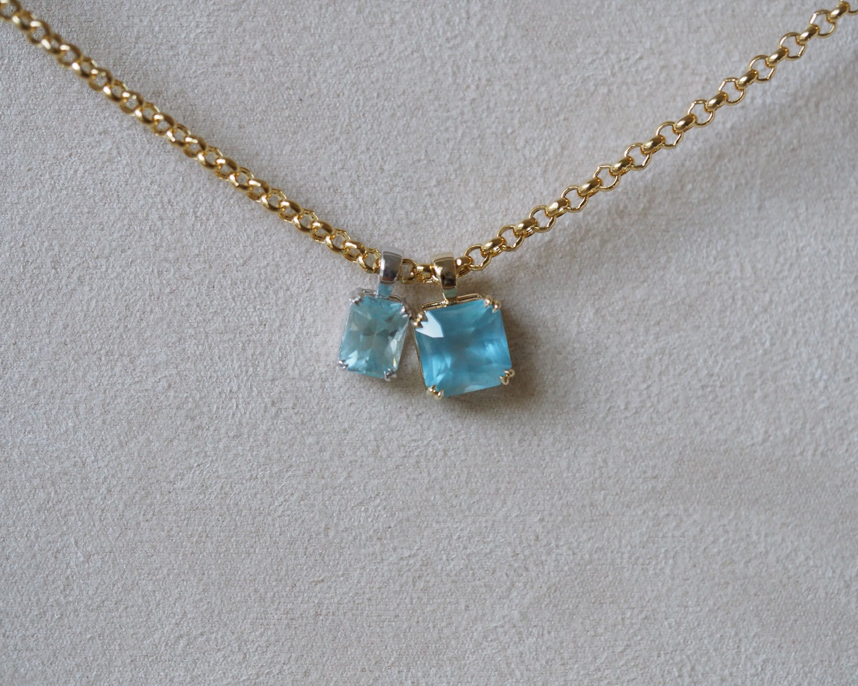 Carolyn Asscher aquamarine and Carol