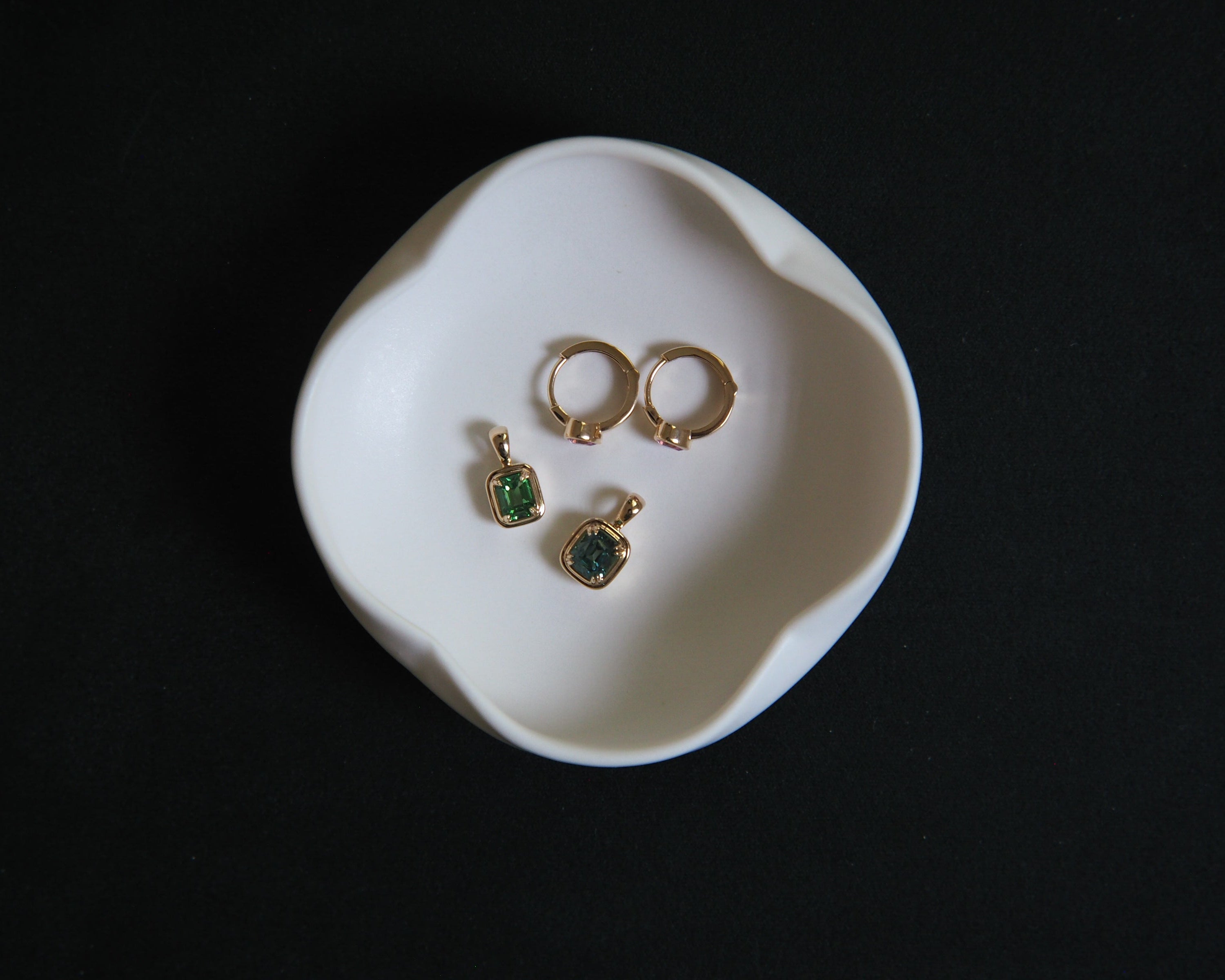 Kasumi Fujimura Four Patel Porcelain Trinket Dish