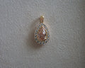Maya Pear Lab Grown Pink Diamond Pendant