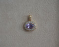 Mia Natural Spinel and Lab Grown Diamond Pendant
