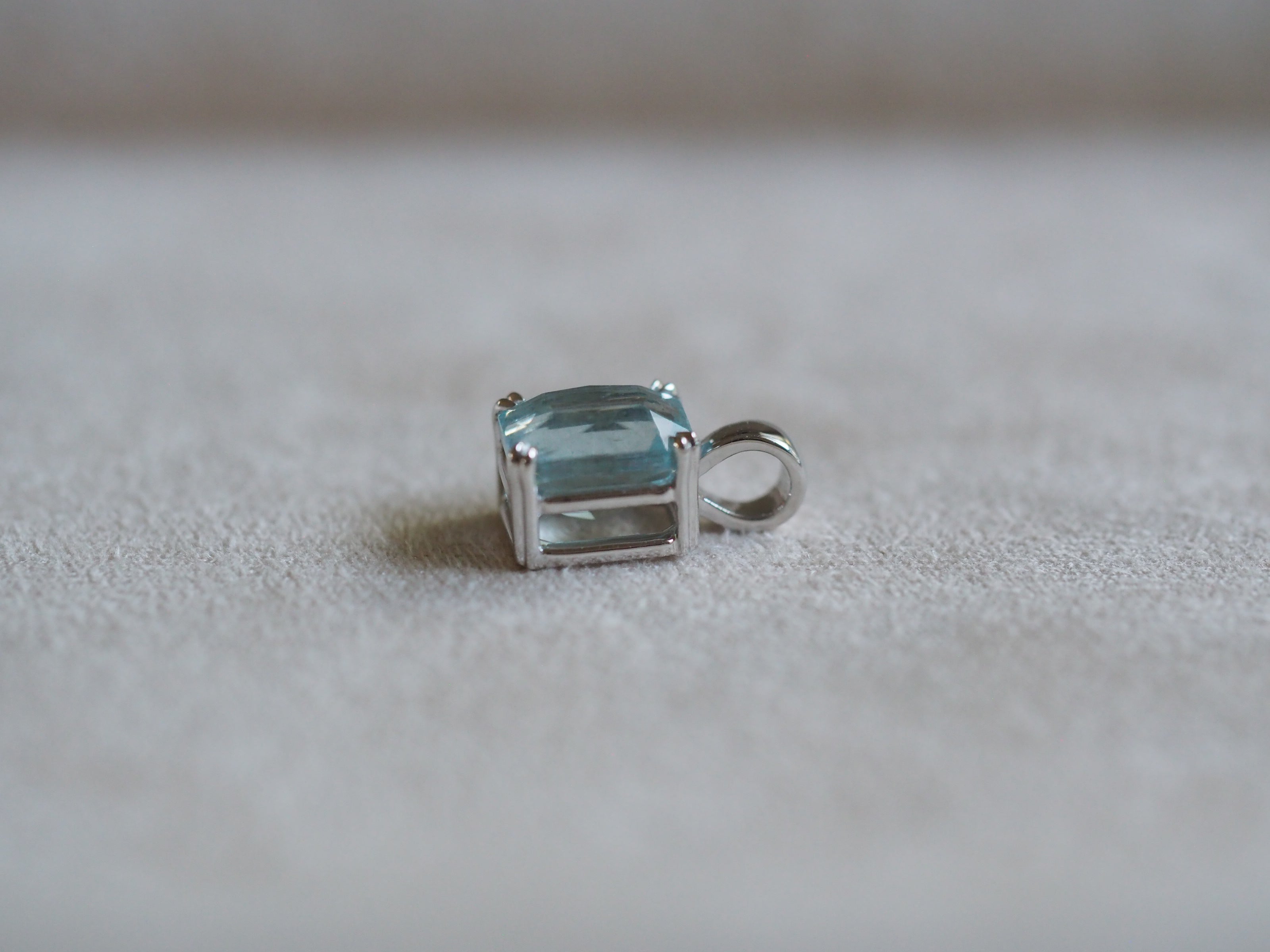 Carolyn Radiant Aquamarine Pendant