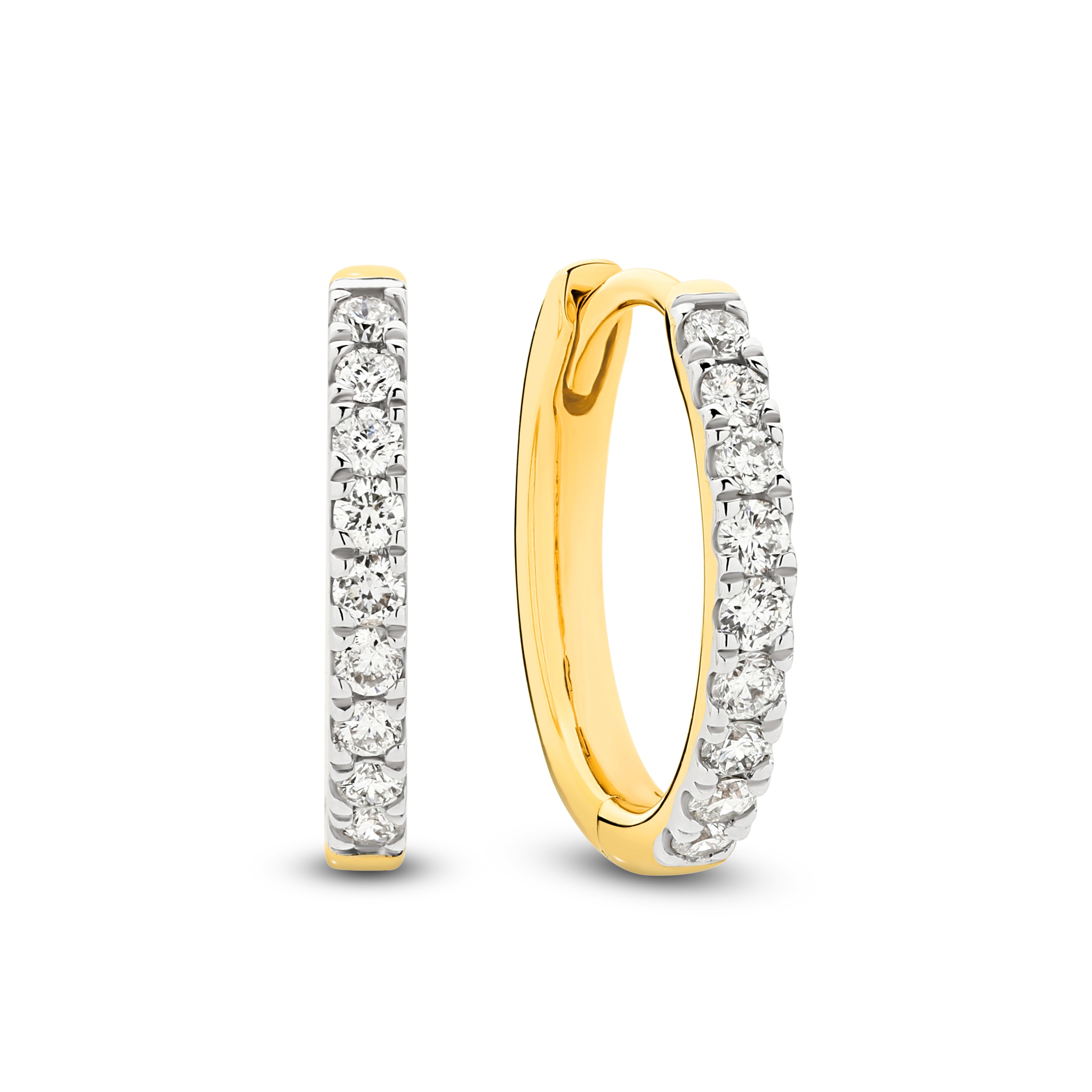 Classic Diamond Hoops
